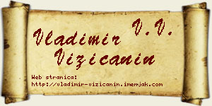 Vladimir Vizićanin vizit kartica
